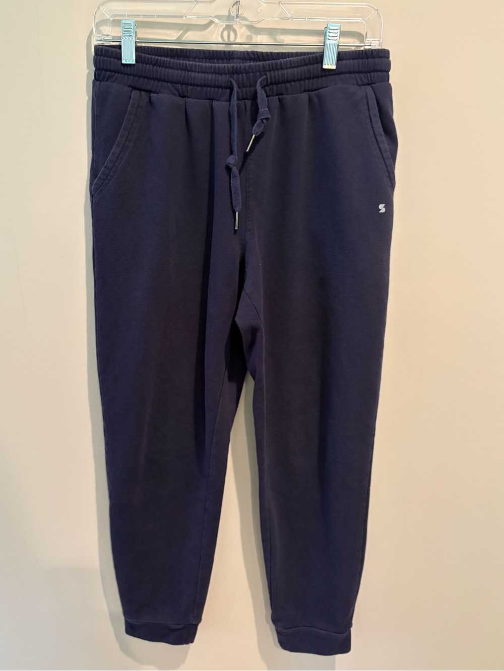 Stelle Navy Blue Jogger Sweatpants Size M Cotton Blend